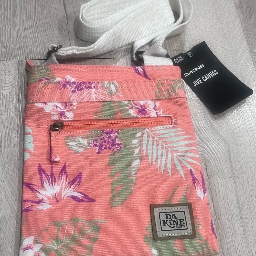 DA KINE/Floral Crossbody Bag - Pink and White